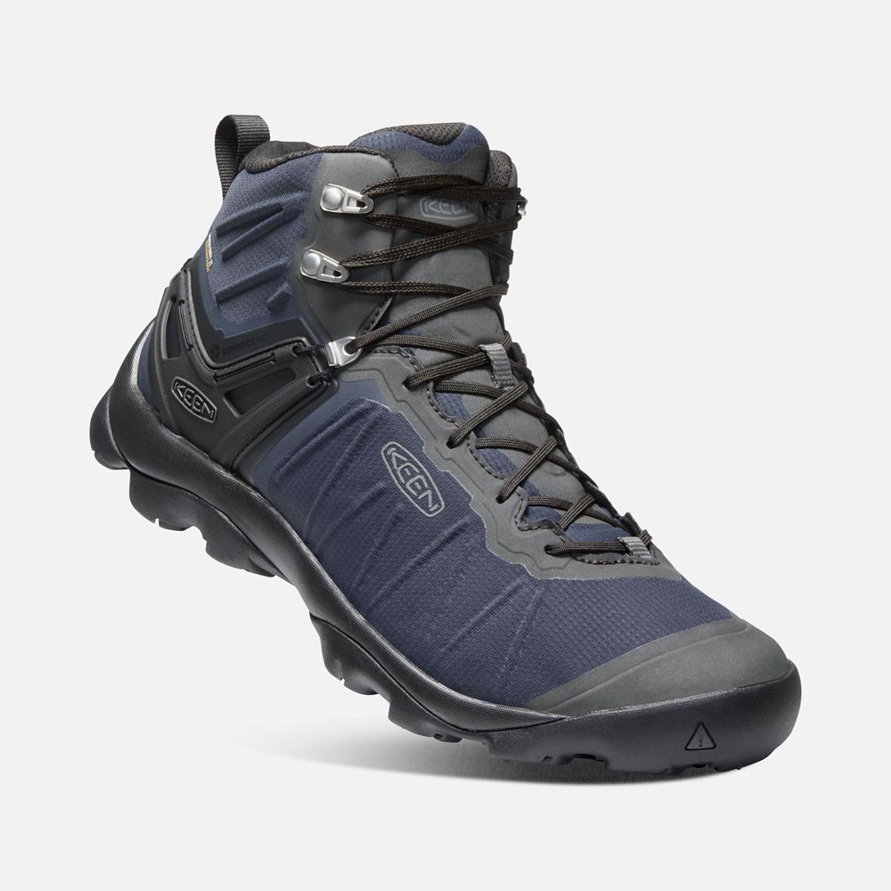 Bottes de Randonnée Keen Homme Bleu/porno | Venture Mid Waterproof | YRHZN-5897